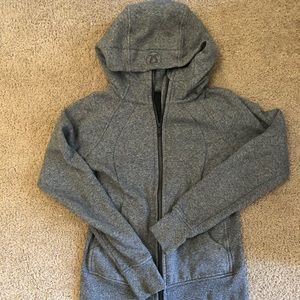 dark grey scuba full zip